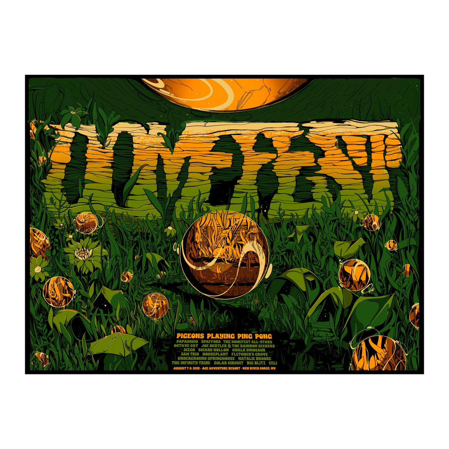 Domefest 2025 Poster by Max Powers