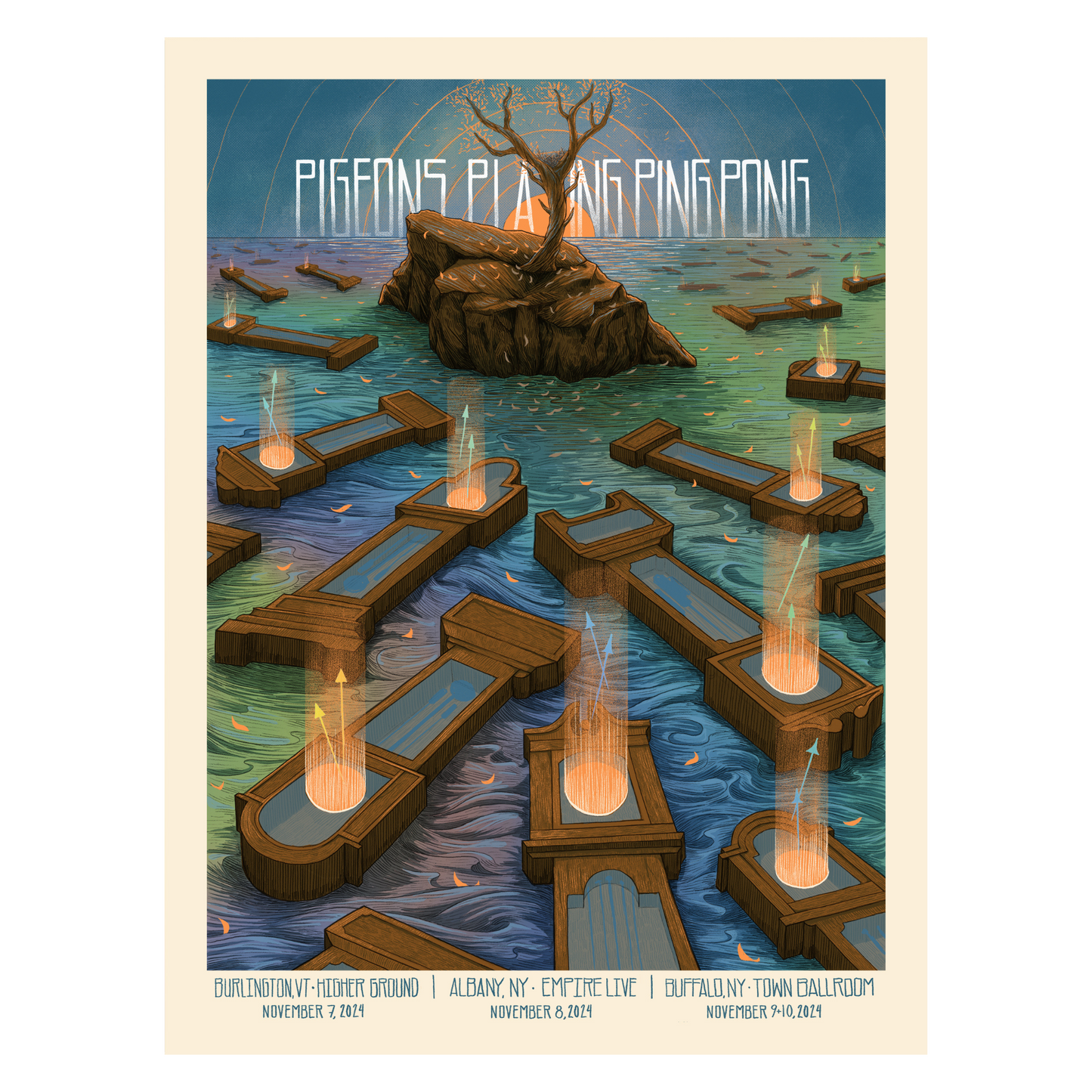 Burlington-Buffalo - 11/7-11/10 Poster by Jake Rathkamp