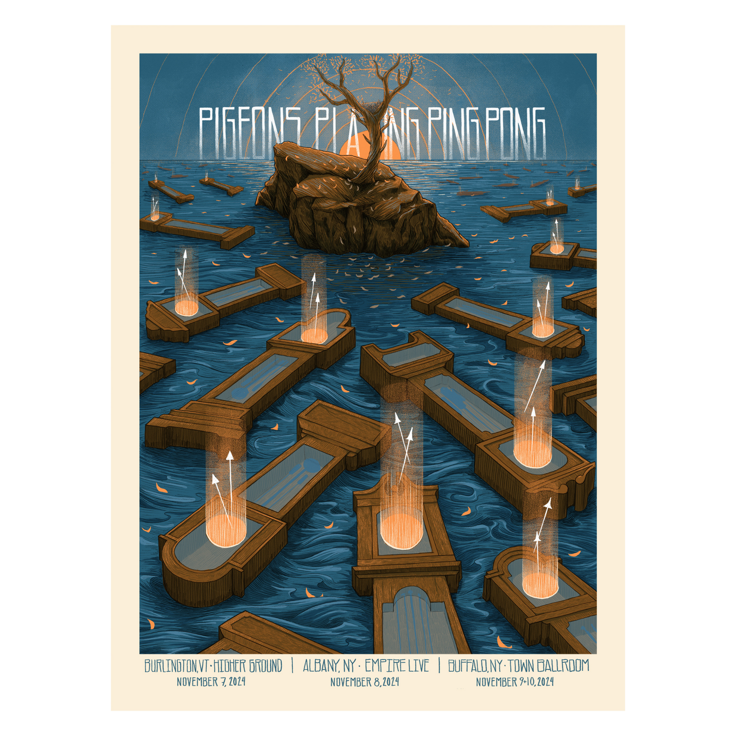 Burlington-Buffalo - 11/7-11/10 Poster by Jake Rathkamp