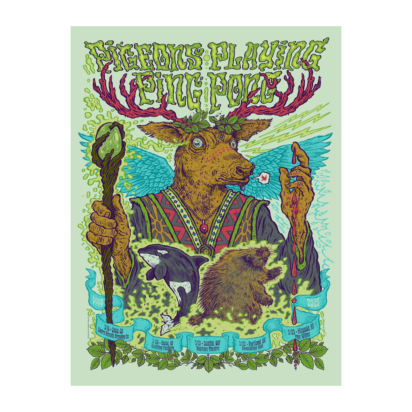 Chico-Missoula - 3/18-3/23 Poster by Garrett Morlan