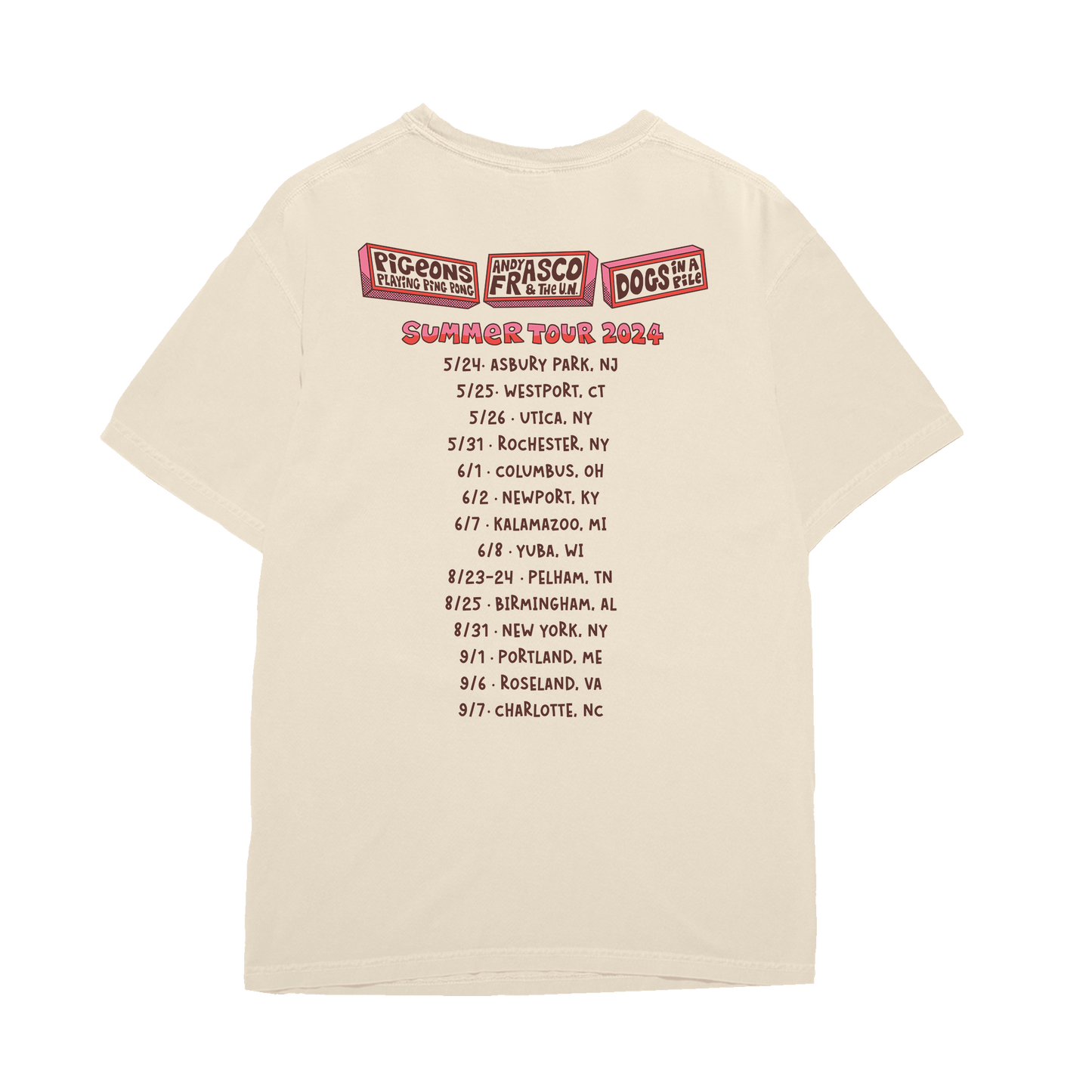 PFD Summer 2024 Tour T-Shirt