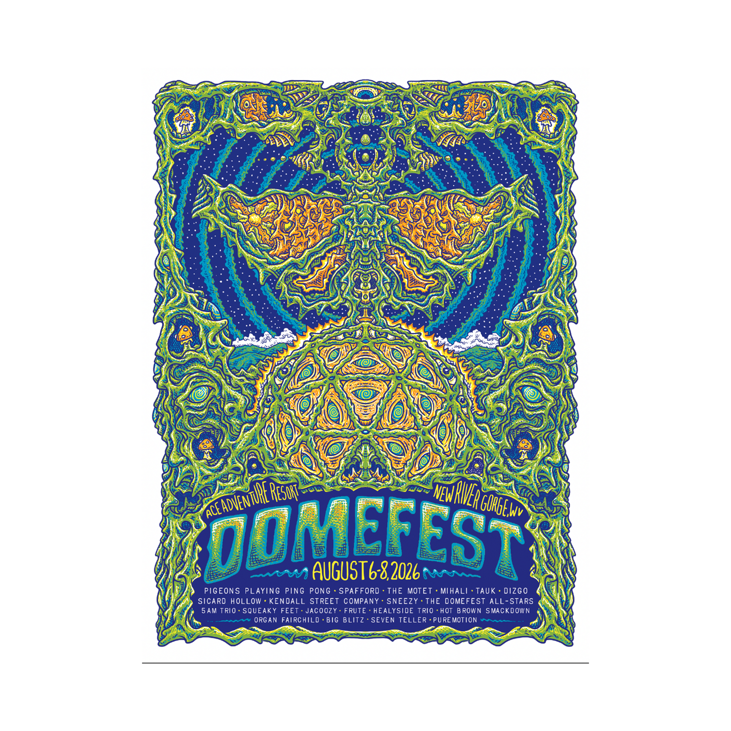 Domefest 2026 Poster by Owen Murphy