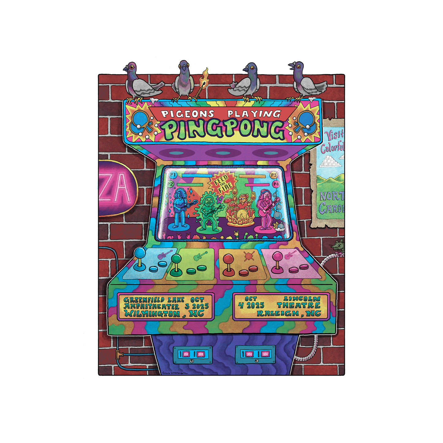 Wilmington-Raleigh - 10/3-10/4 Poster by Caleb Williamson