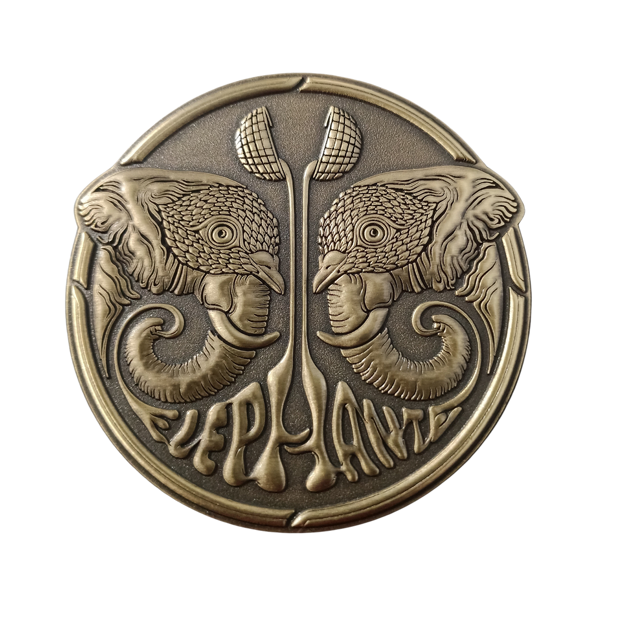 Limited Edition: Elephante 3D Pin - Antique Bronze